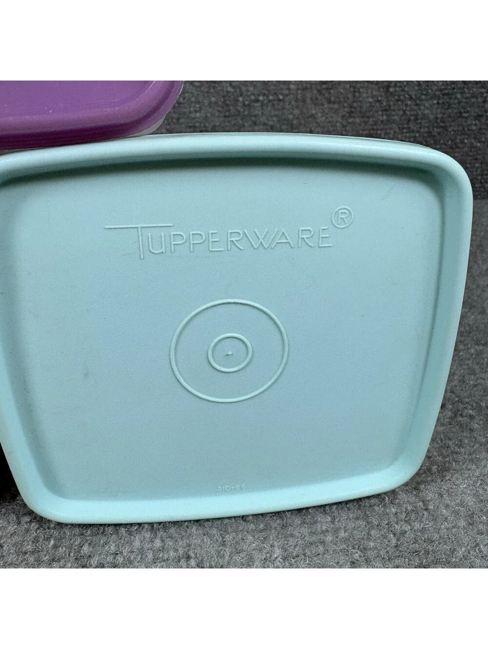 Lot of 3 Vtg Tupperware Pastel Freezer Containers with Lids 311 Storage Organize